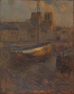 Tide Gallery: Ships at Anchor, Cherbourg no. II, n.d. Creator: Frank Edwin Scott