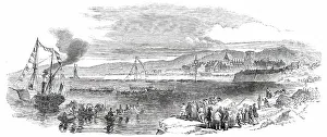 Ships Boat-Race at Cherbourg, 1850. Creator: Unknown