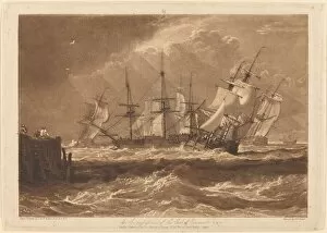 Breeze Gallery: Ships in a Breeze, published 1808. Creator: JMW Turner