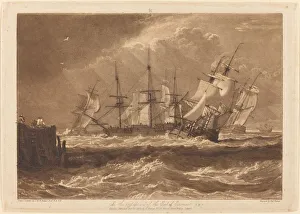 Adversity Gallery: Ships in a Breeze, published 1808. Creator: JMW Turner