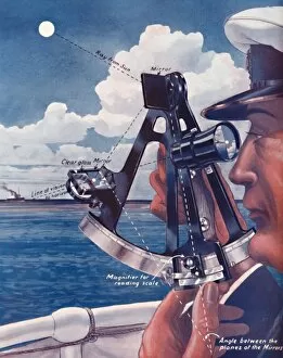 Eyesight Collection: How A Ships Captain Uses The Sextant, 1935
