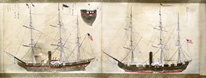Ships of Commodore Perrys American expedition to Japan of 1852-1854