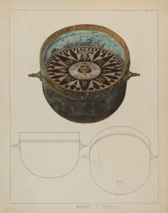 Compass Collection: Ships Compass, c. 1937. Creator: Magnus S. Fossum