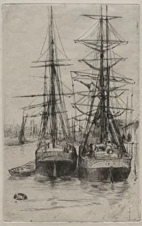 1834 1903 Prints: The Two Ships. Creator: James McNeill Whistler (American, 1834-1903)