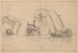 Shipwreck Collection: Ships Fighting. Creator: N. Artsay