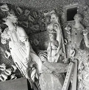 Handicraft Prints: Ships figureheads, Tresco, Scilly Isles