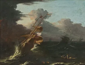 Gale Prints: Ships in a Gale. Creator: Unknown
