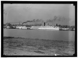 River Potomac Prints: Ships on Potomac River: Three Rivers