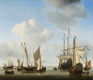 Marine Prints: Ships in the Roads. Creator: Willem van de Velde the Younger