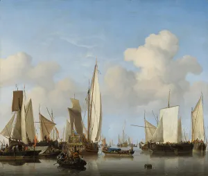 Sails Prints: Ships in the Roads. Creator: Willem van de Velde the Younger