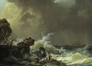 Stormclouds Prints: Shipwreck, before 1812. Creator: Philip James de Loutherbourg