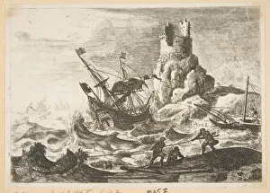 Adversity Gallery: The Shipwreck, ca. 1638-41. Creator: Claude Lorrain