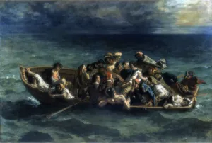 Full Prints: The Shipwreck of Don Juan, 1840. Artist: Eugene Delacroix