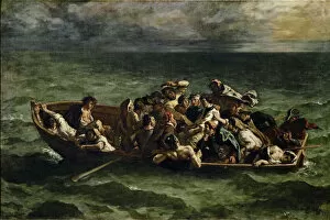 Don Juan Gallery: The Shipwreck of Don Juan. Artist: Delacroix, Eugene (1798-1863)