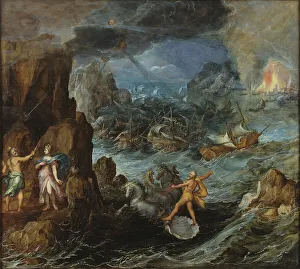 Galleon Prints: Shipwreck of the Greek Fleet on the Voyage Home from Troy