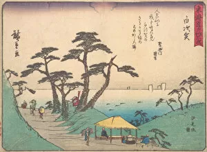Reisho Tokaido Gallery: Shirasuka, ca. 1838. ca. 1838. Creator: Ando Hiroshige