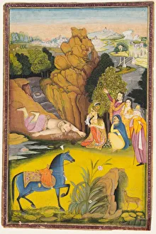 Attributed To Prints: Shirin and Farhad, c. 1810. Creator: Amar Das Bhatti (Indian, active 1800s), attributed