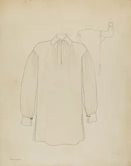Hofmann Melita Prints: Shirt, c. 1936. Creator: Melita Hofmann