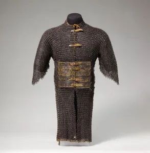 Chainmail Prints: Shirt of Mail and Plate, Iranian or Turkish, 15th-16th century. Creator: Unknown