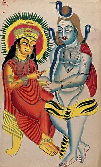 Beggar Prints: Shiva begging from Annapurna. Creator: Unknown