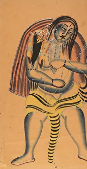 Sati Prints: Shiva Carries the Corpse of Sati, ca. 1865-75. Creator: Unknown