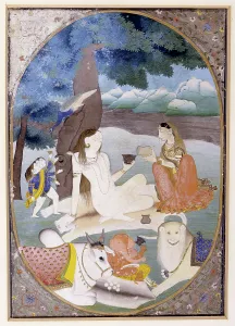 Yoga Prints: Shiva and His Family, early 19th century. Creator: Unknown