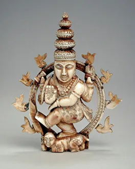 Shiva Prints: Shiva as the Lord of Dance, 17th-18th century. Creator: Unknown