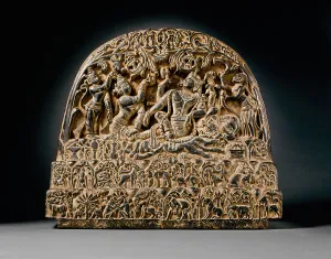Shiva Prints: Shiva's Family on Mount Kailasa, 14th-15th century. Creator: Unknown