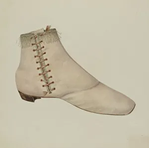 Trim Prints: Shoe, 1935/1942. Creator: Virginia Berge