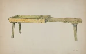 Cobbler Gallery: Shoe Bench, c. 1941. Creator: Clarence W Dawson