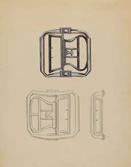 Shoe Buckle, c. 1936. Creator: John Dieterich
