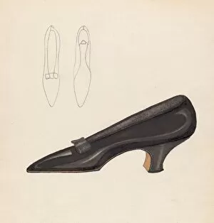 Shoes Collection: Shoe, c. 1936. Creator: Hedwig Emanuel