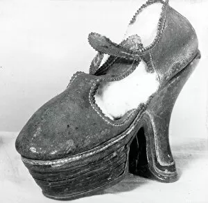 Shoe, France, 18th century. Creator: Unknown