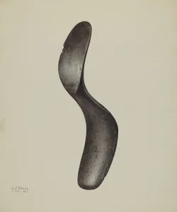 Shoemaking Prints: Shoe Last, 1938. Creator: George Bobholz