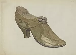 Carriage Boot Gallery: Shoe Shop Sign, c. 1937. Creator: Alfred Denghausen