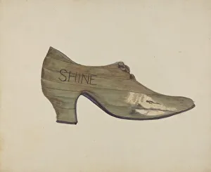 Shoe Shop Sign, c. 1937. Creator: Alfred Denghausen