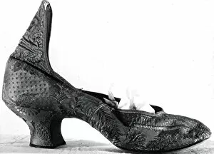Brocade Collection: Shoe (Single), France, 1880s. Creator: Unknown
