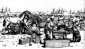 Battles Of The Nineteenth Century Gallery: Shoeing Forge of the New South Wales Artillery at Suakim, c1885, (1902)