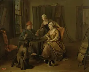 Four People Prints: Shoemaker, 1735. Creator: Aert Schouman
