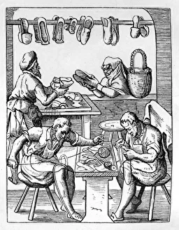 Shopping Basket Prints: Shoemaker, c1559-1591. Artist: Jost Amman