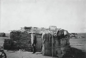 Repair Prints: Shoemaker Fedotov's Balagan on Lake Shira, 1895. Creator: LI Vonago
