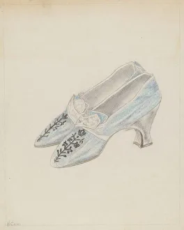High Heels Prints: Shoes, c. 1936. Creator: Nancy Crimi