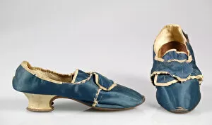 High Heels Collection: Shoes, European, 1755-85. Creator: Unknown