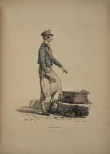 Merchants Prints: Shoeshiner. From the Series Cris de Paris (The Cries of Paris)