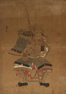 Shogun Ashikaga Tokonji in Armor, 1615-1868. Creator: Unknown