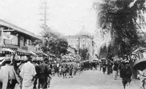 Kanto Prints: Shokin Bank from Bashamichi, Yokohama, Japan, 20th century