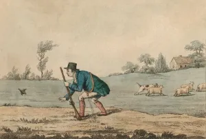 Incompetence Prints: Shooting scene, 1813. Creator: Unknown