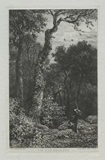 Charlesemile Jacque French Prints: Shooting the Woodcock. Creator: Charles-Emile Jacque (French, 1813-1894)