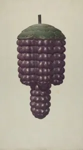 Shop Sign Prints: Shop Sign - Grapes, c. 1938. Creator: Robert Pohle