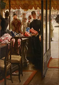 Art Gallery Of Ontario Gallery: The Shopgirl, 1879-1885. Artist: Tissot, James Jacques Joseph (1836-1902)